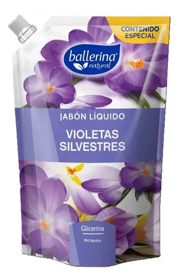 Jabón Liquido Ballerina Violetas Silvestres 650 Ml