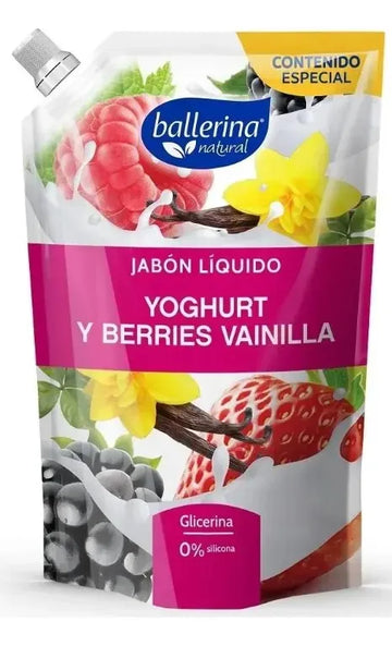 Jabón Liquido Ballerina Yoghurt Berries  650 Ml