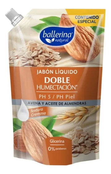 Jabón Liquido Ballerina Avena Y Almendra  650 Ml