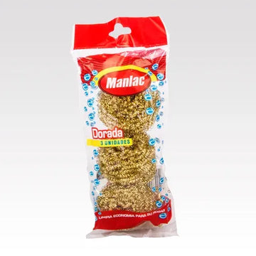 Virutilla Dorada pack 3 uni  Manlac