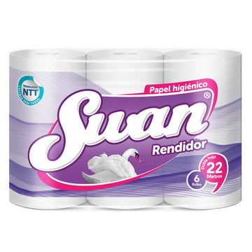 Papel higiénico swan 22 metros 6 unidades