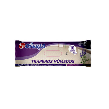 Traperos húmedos 10 unidades aroma lavanda